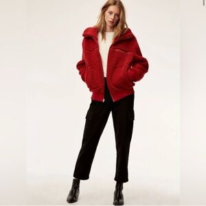 Women's Red Wilfred Free Teddy Jacket